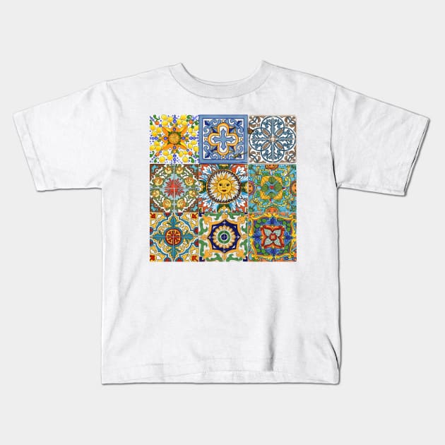 Handmade  La Quinta Tiles Kids T-Shirt by kschowe
